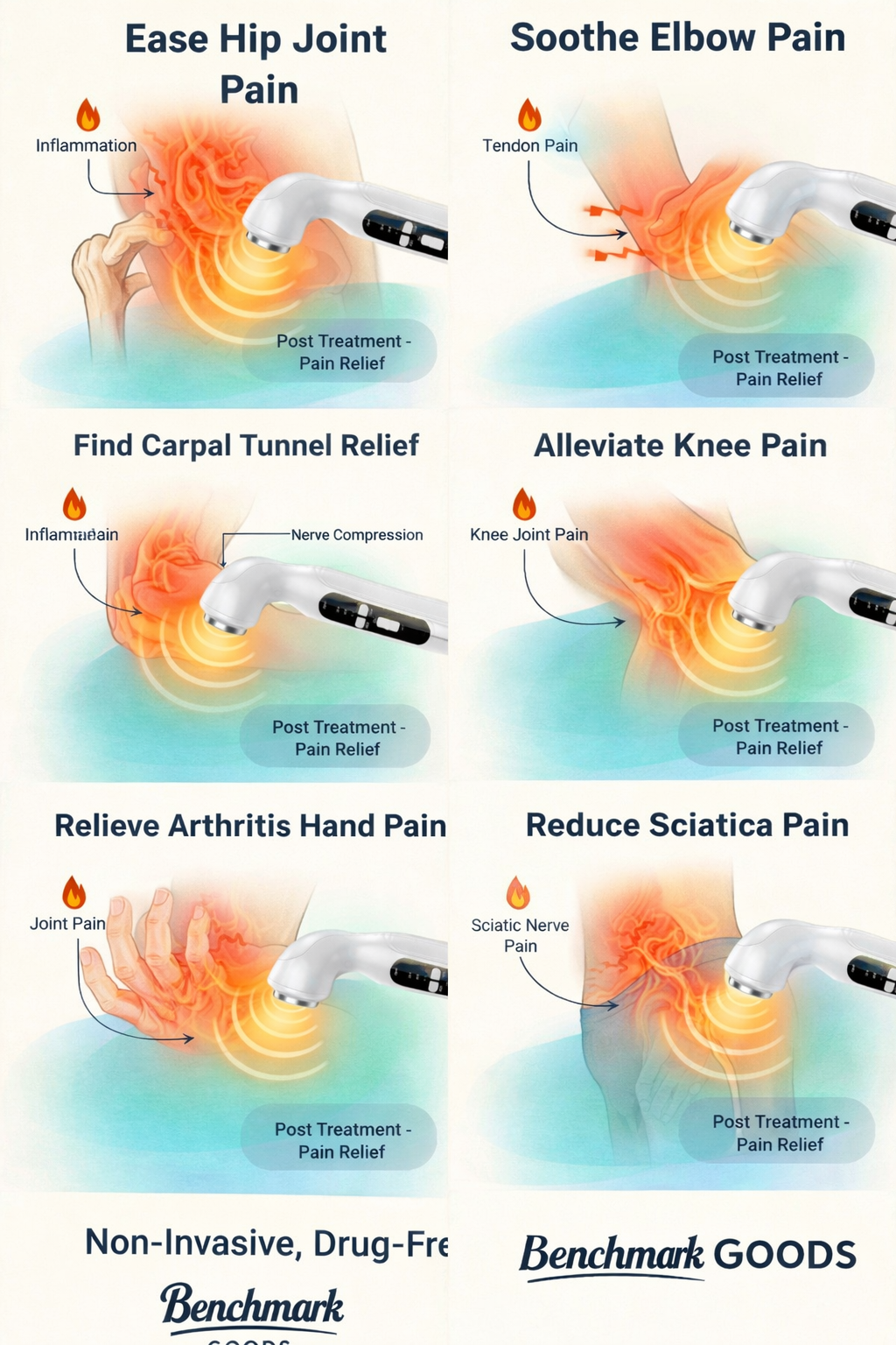 Ultrasonic relaxer physiotherapy device.