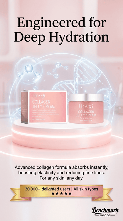 Collagen jelly cream moisturizer jar