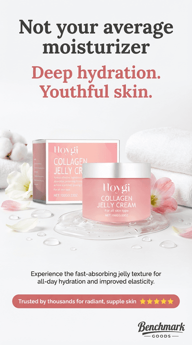 Collagen jelly cream moisturizer jar